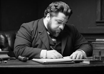 Spurgeon writing a letter