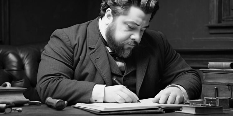 Spurgeon writing a letter
