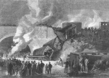 Dodelijk treinongeluk in Londen bij Kentish Town 1861