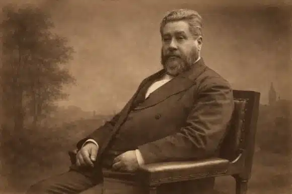 Sepia portret van zittende bebaarde man in pak