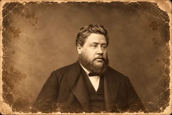 Antiek sepia portret van bebaarde man in pak